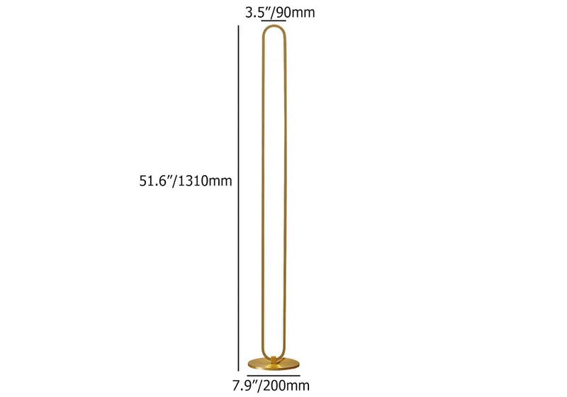 brushed brass floor lamp