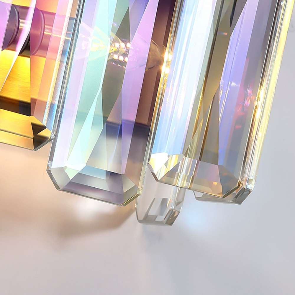 designer colorful crystal sconces