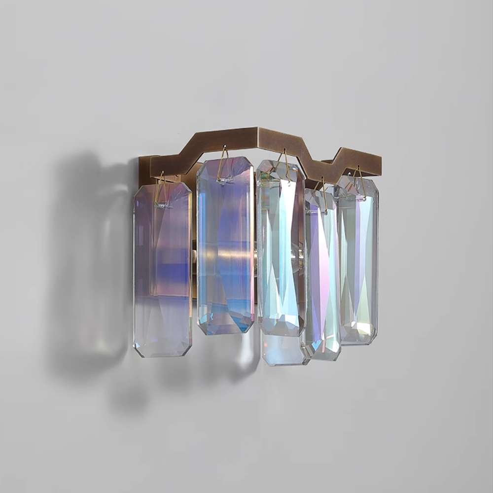 colorful crystal wall sconces