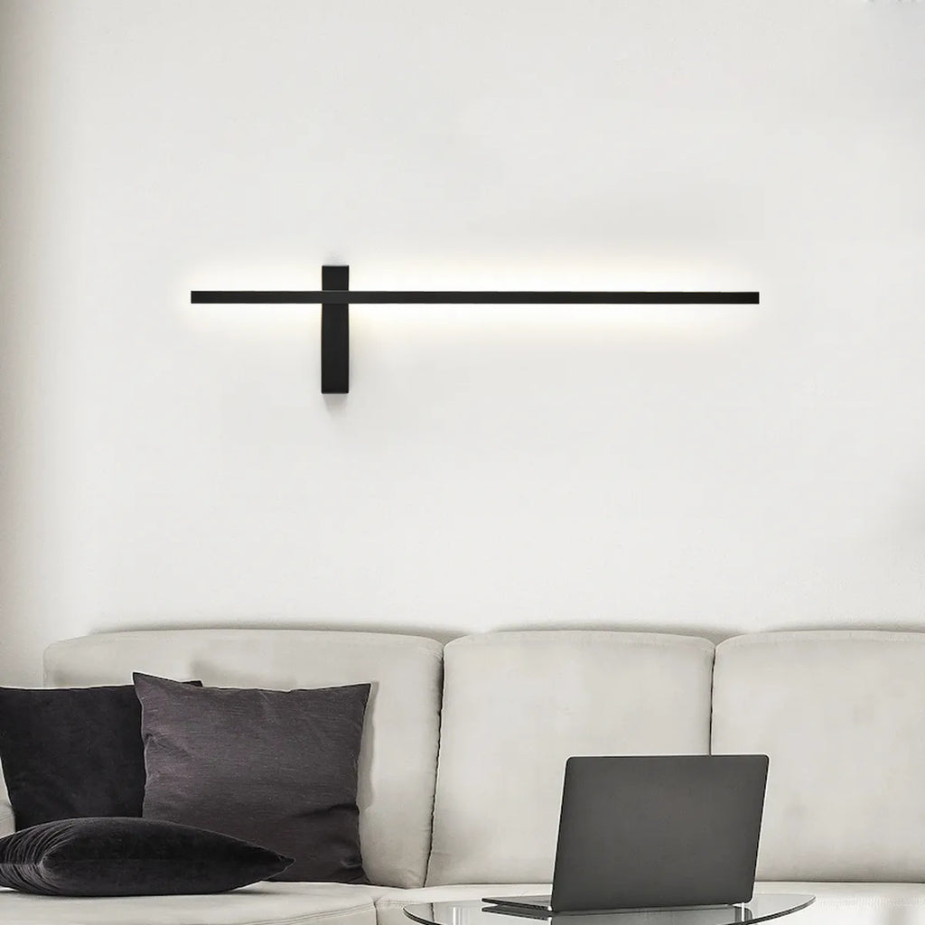 black long strip wall sconces