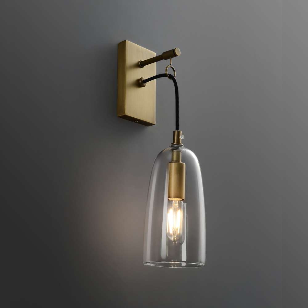 modern gold wall sconce