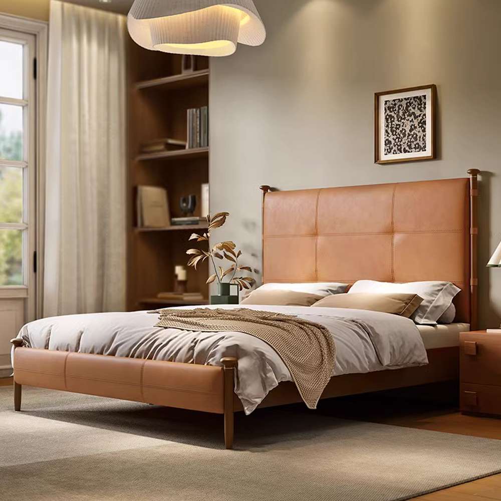 solid wood bed frame