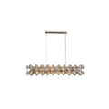 rectangular crystal chandelier