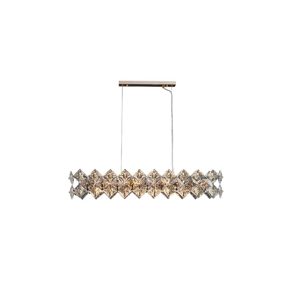 rectangular crystal chandelier