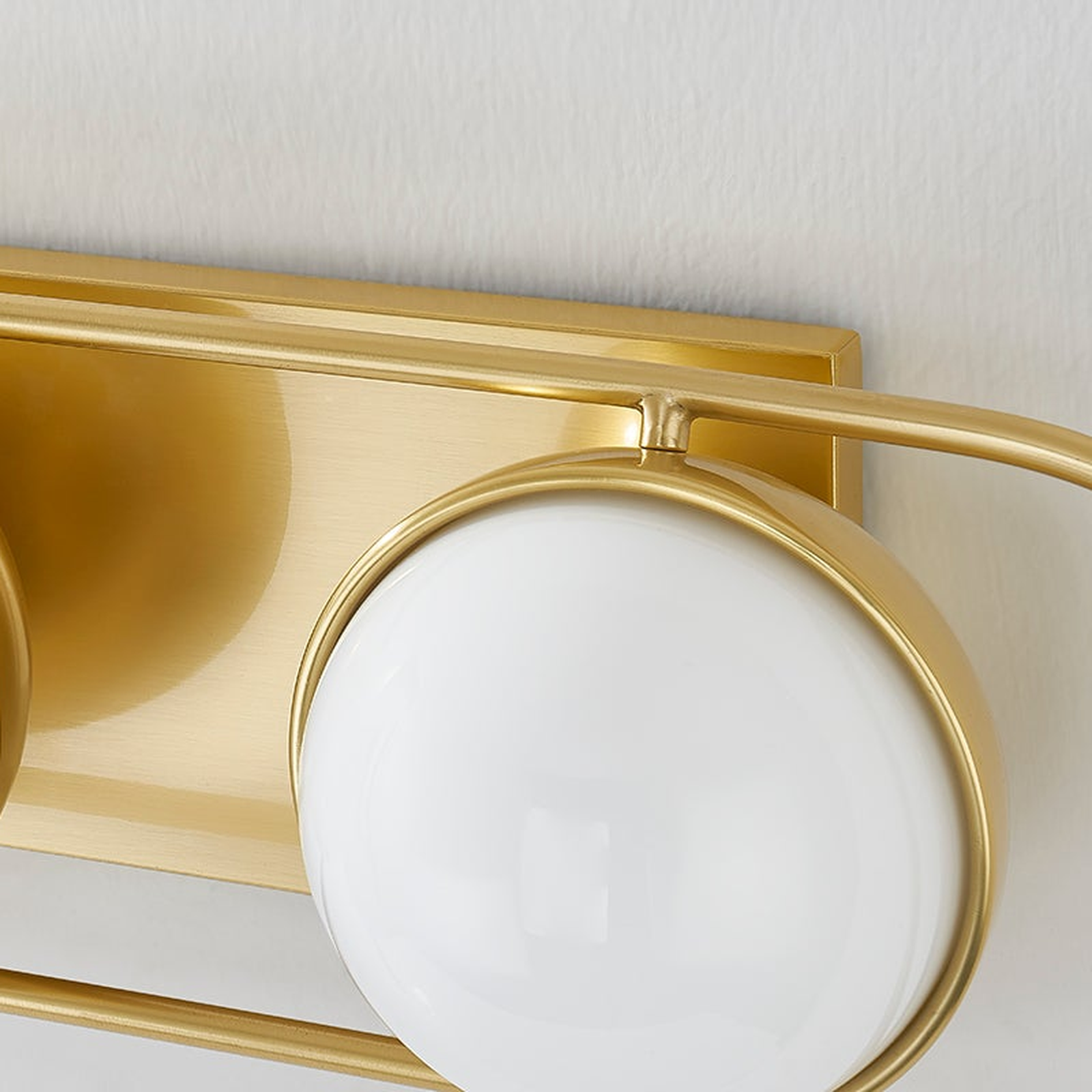 Lyra Aged Brass Globe Vanity Sconce - Warm Ambient Bathroom Light