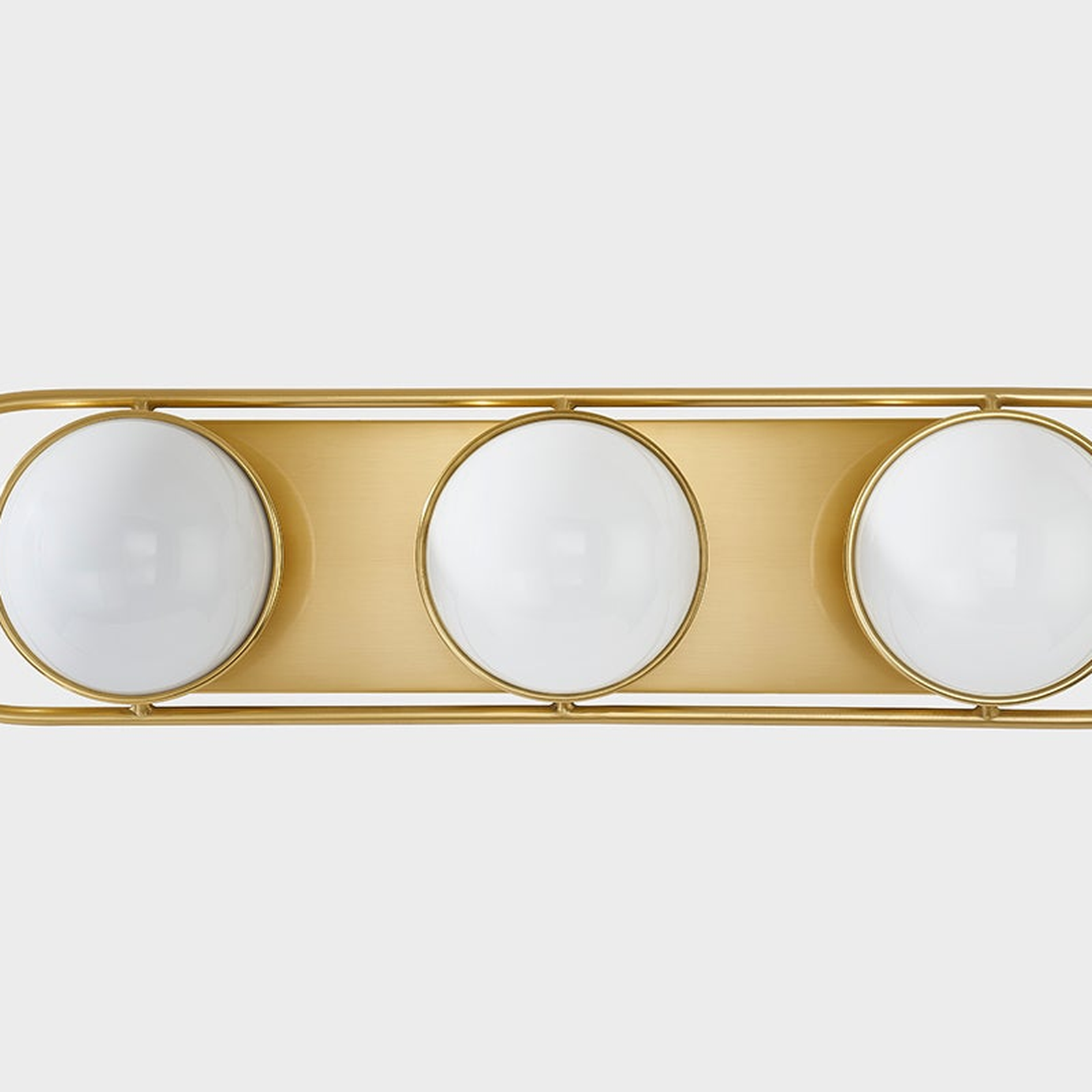 Lyra Aged Brass Globe Vanity Sconce - Warm Ambient Bathroom Light