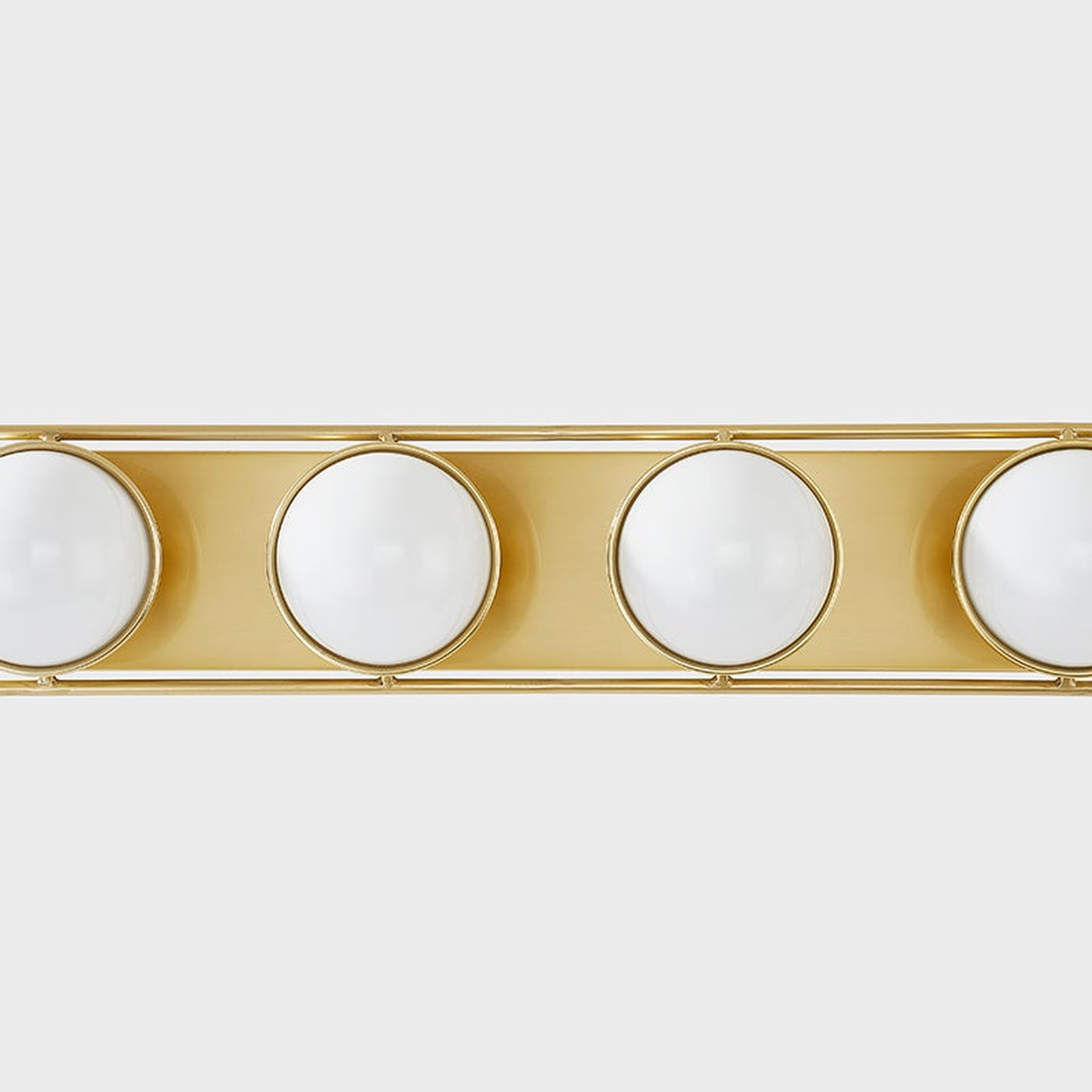 Lyra Aged Brass Globe Vanity Sconce - Warm Ambient Bathroom Light