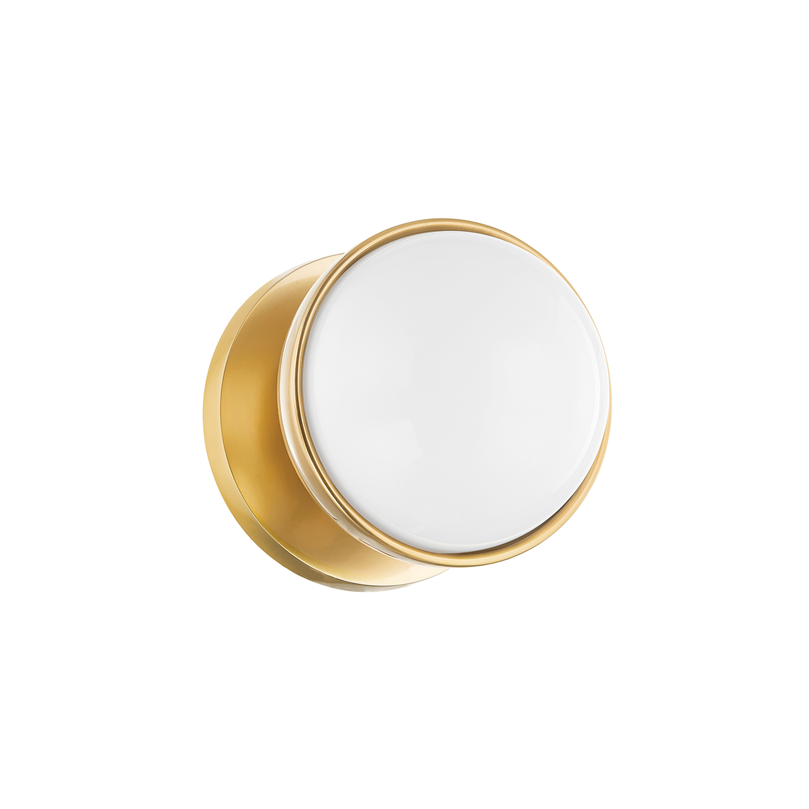 Lyra Aged Brass Globe Vanity Sconce - Warm Ambient Bathroom Light