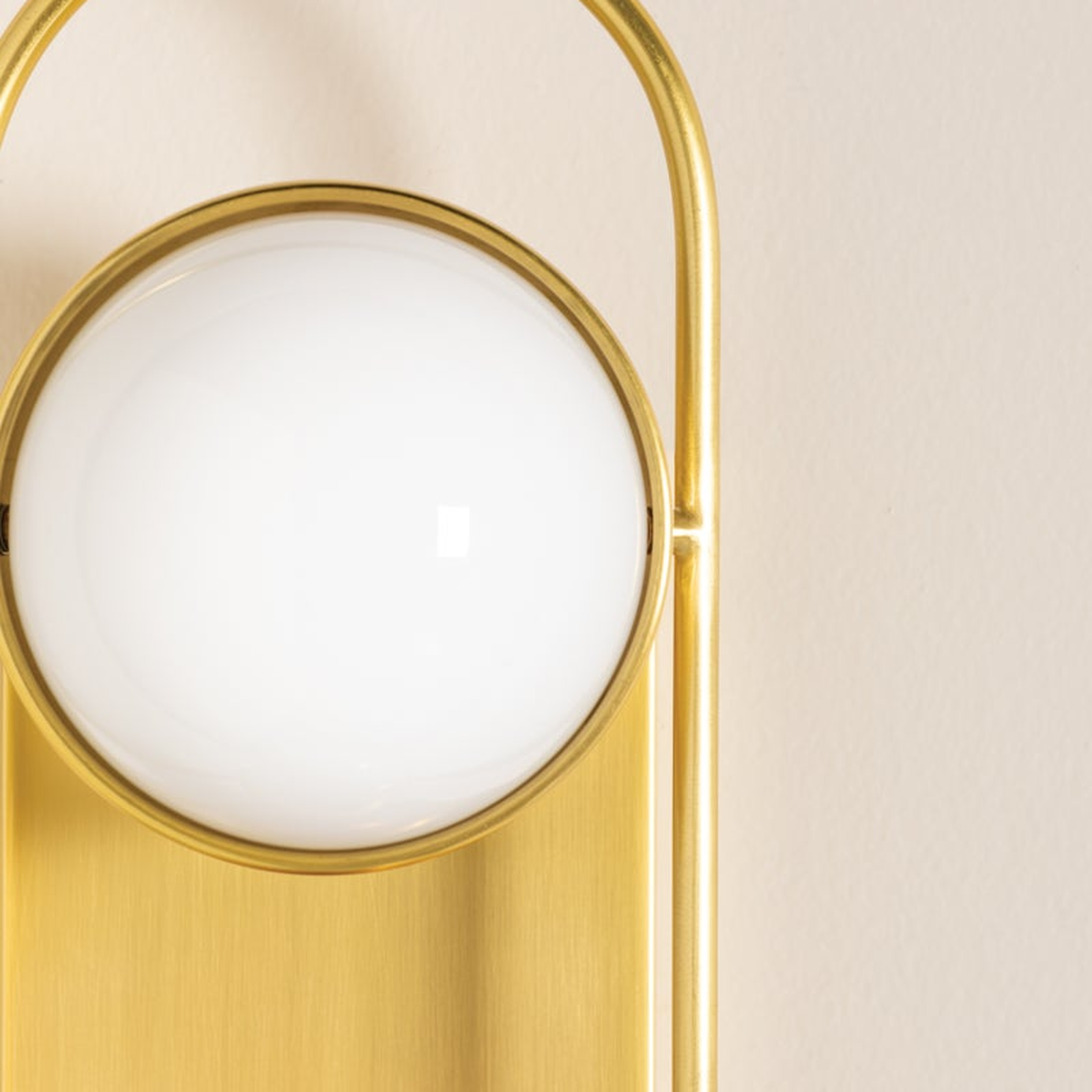 Lyra Aged Brass Globe Vanity Sconce - Warm Ambient Bathroom Light