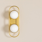 aged brass sconce