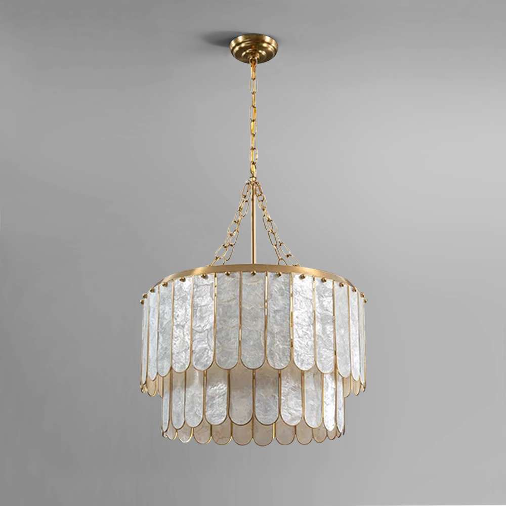 madelyn capiz oval chandelier