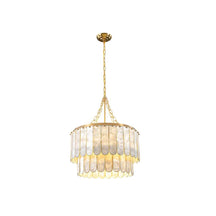 handcrafted capiz shell chandelier
