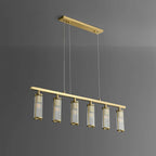 linear island chandelier