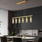 minimalist brass pendant