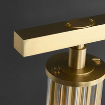 Marley Aged Brass Linear Chandelier – Elegant Brass Chandelier - Josenart