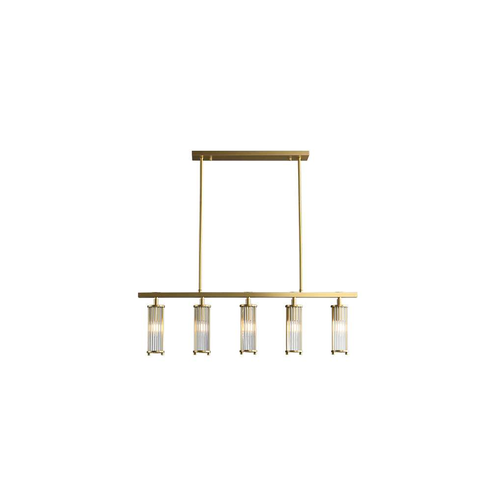 modern linear chandelier