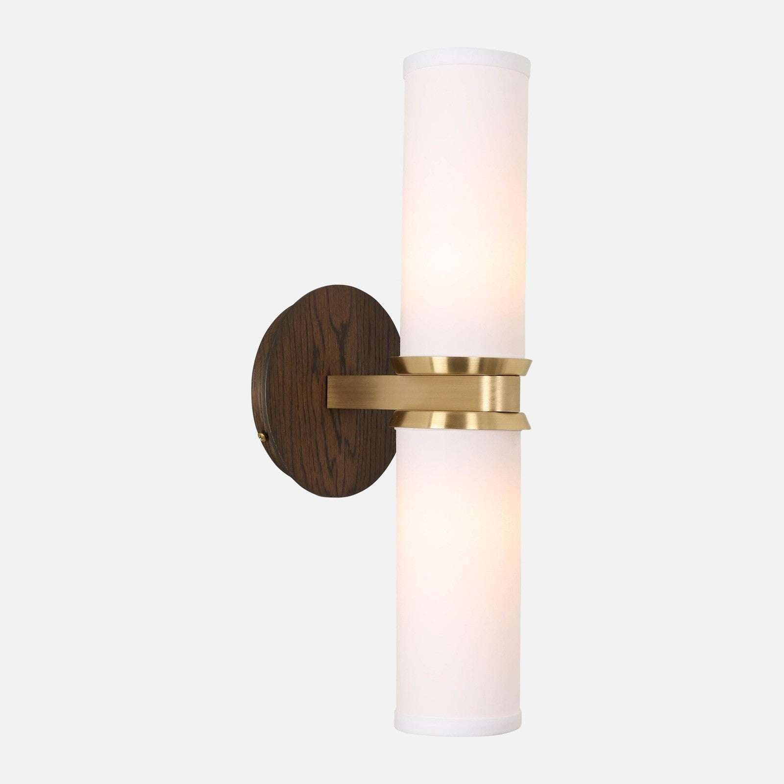 Marlowe Linen Double Wall Sconce — Dual-Arm Wall Light with Warm Soft Glow