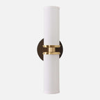Marlowe Linen Double Wall Sconce — Dual-Arm Wall Light with Warm Soft Glow