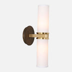 Marlowe Linen Double Wall Sconce — Dual-Arm Wall Light with Warm Soft Glow