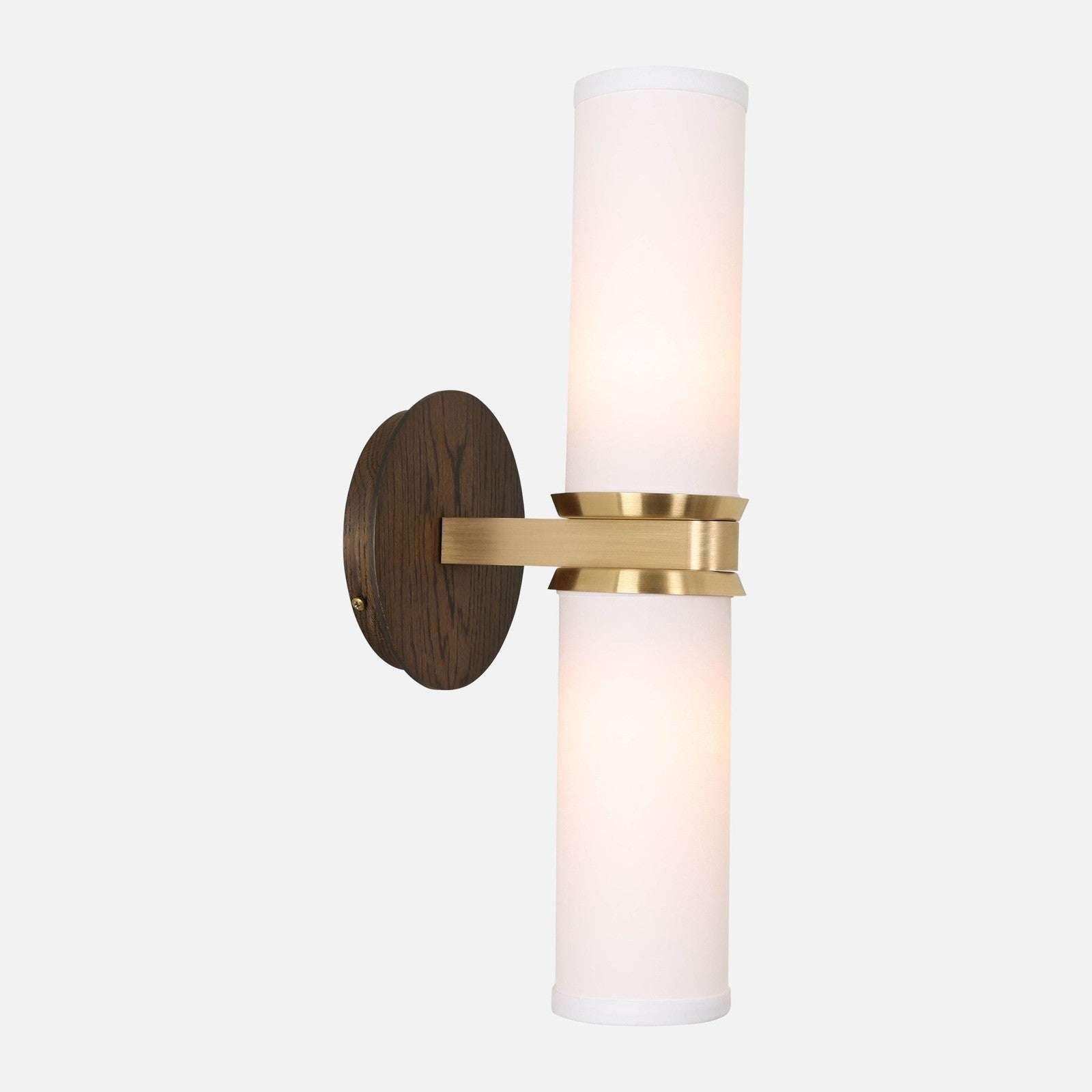 Marlowe Linen Double Wall Sconce — Dual-Arm Wall Light with Warm Soft Glow