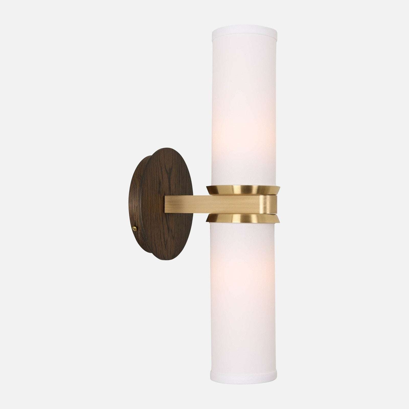 Marlowe Linen Double Wall Sconce — Dual-Arm Wall Light with Warm Soft Glow
