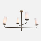 Marlowe Linen Shade Linear Chandelier