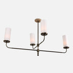 Marlowe Linen Shade Linear Chandelier