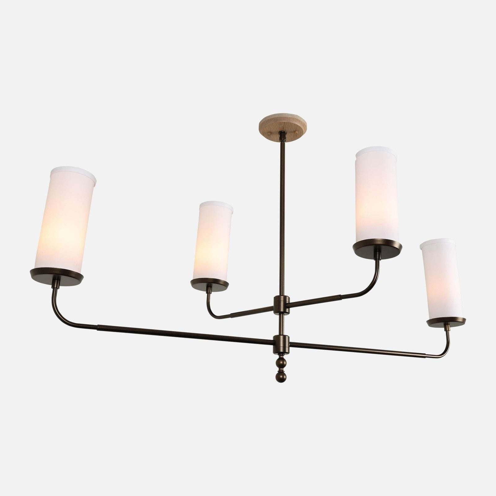 Marlowe Linen Shade Linear Chandelier