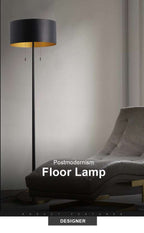 violetta black floor lamp