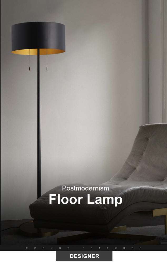 violetta black floor lamp