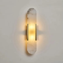 Melange Alabaster Wall Sconce | Sculptural Accent for Chic Interiors