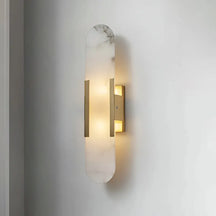 Melange Alabaster Wall Sconce | Sculptural Accent for Chic Interiors - View 4