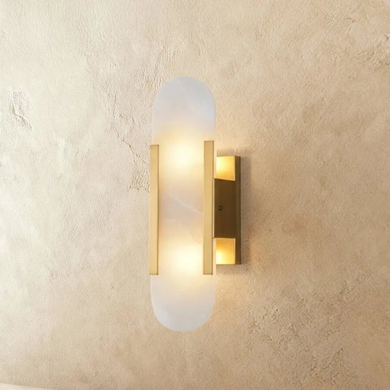 Melange Alabaster Wall Sconce | Sculptural Accent for Chic Interiors - View 6