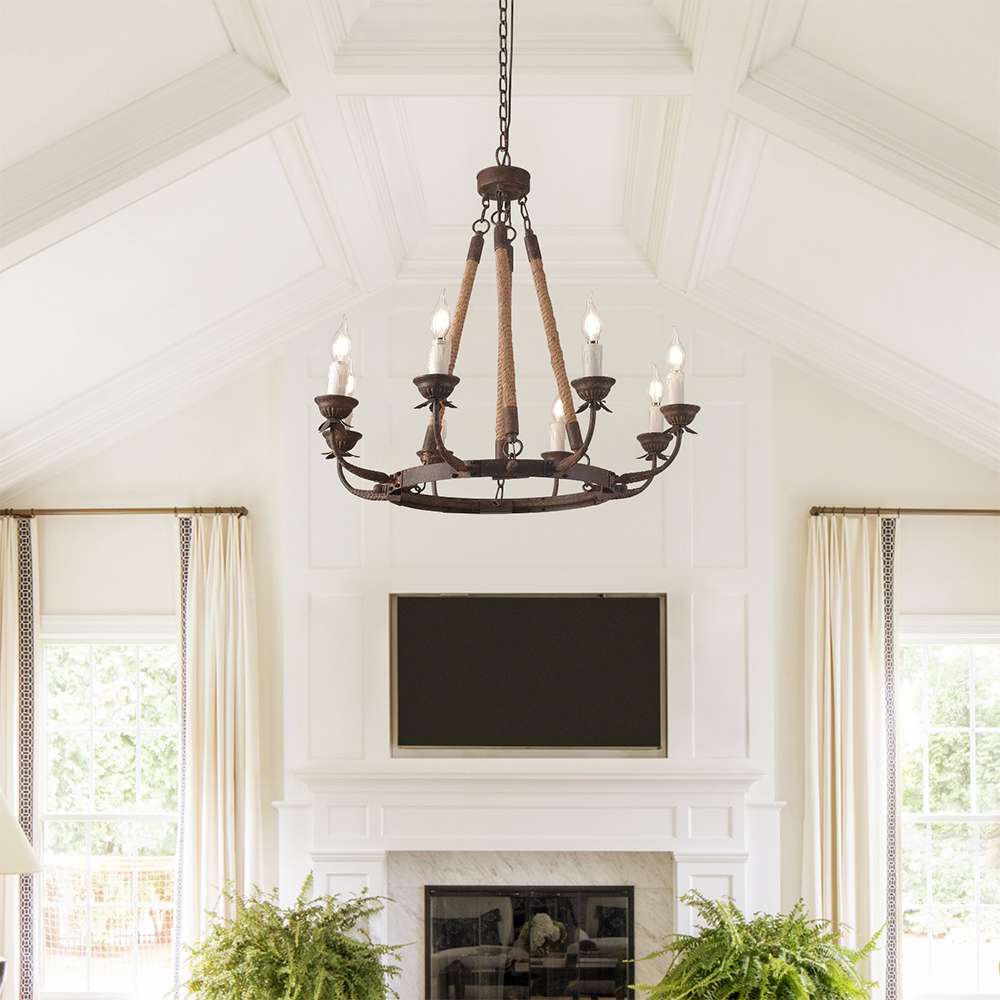 wrought iron candelabra chandelier