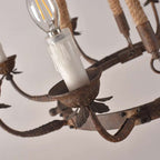 rustic metal chandelier for dining room