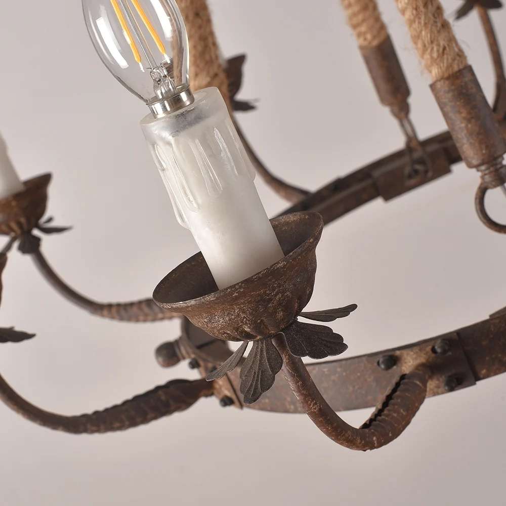 rustic metal chandelier for dining room