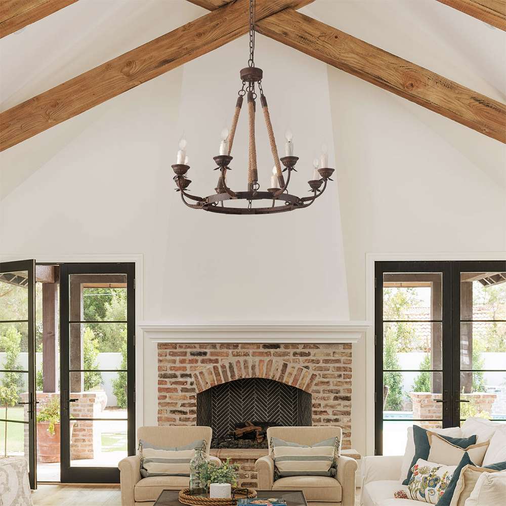 vintage metal chandelier light