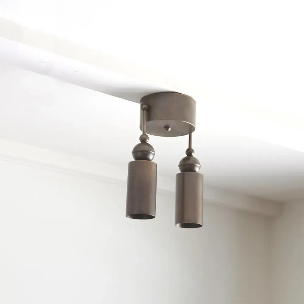 Mid-Century Brass Ceiling Spotlight – 1950s Double Ended Ceiling/Wall Light