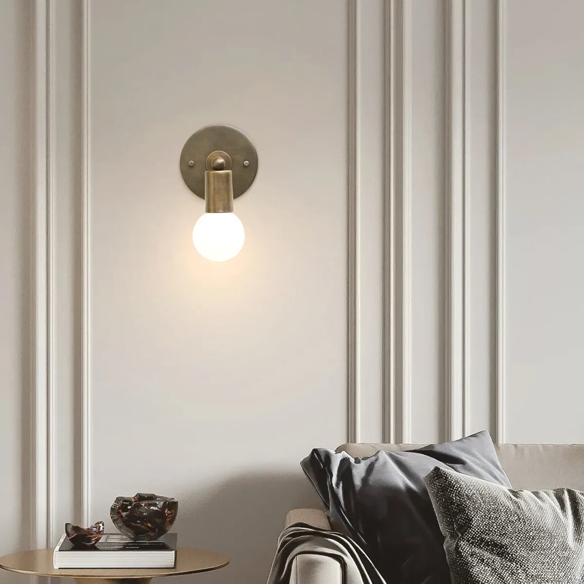 brass wall sconce