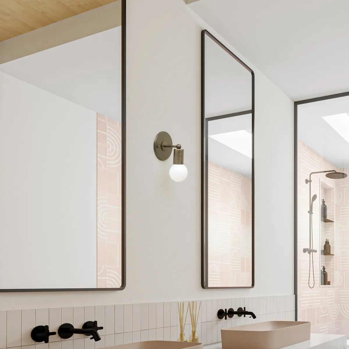 brass wall lamp