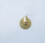 Mid century brass wall lamp, retro design for stylish, ambient lighting.