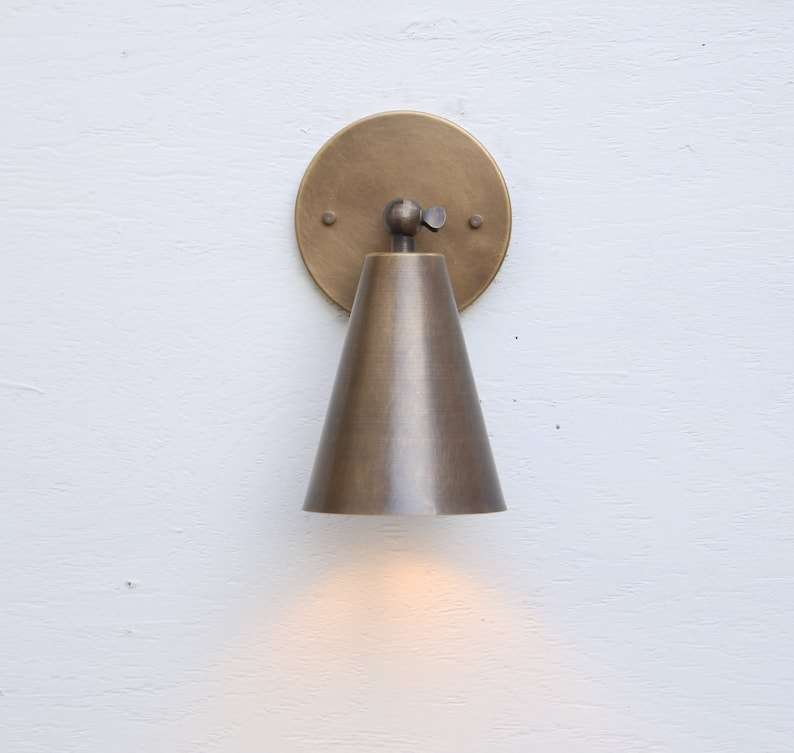 brass wall sconce