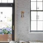 entryway brass wall sconce