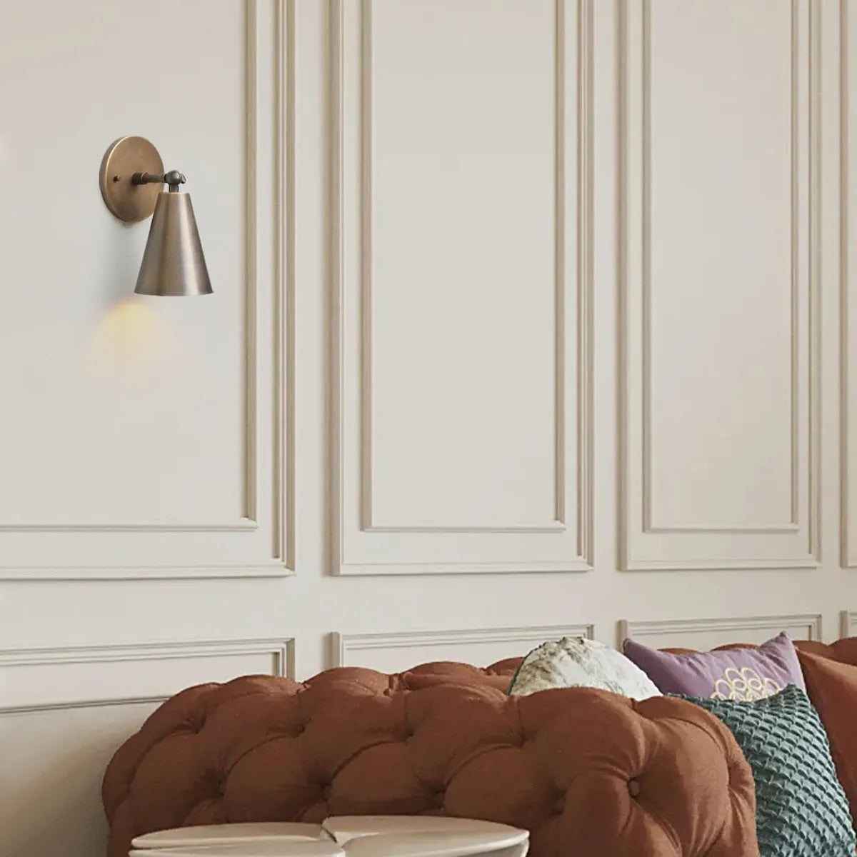brass wall sconce