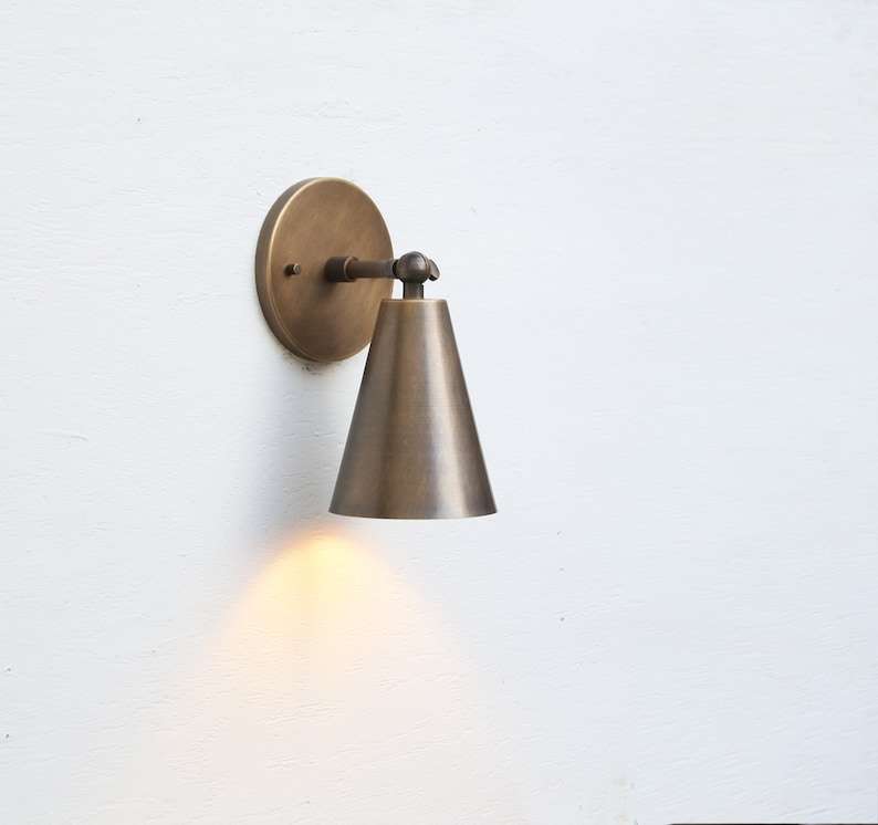 brass wall sconce