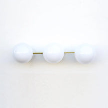 Mid-Century Brass Wall Lamp, Glass Ball Wall Light for Dressing Table