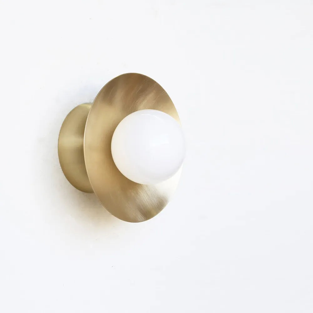 Mid-Century Modern Ceiling / Wall Light with Handcrafted Glass Globe - View 4