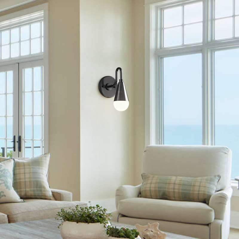 Black Lamp Wall Light Fixture – Mid Century Modern Lighting for Stylish Homes - View 2
