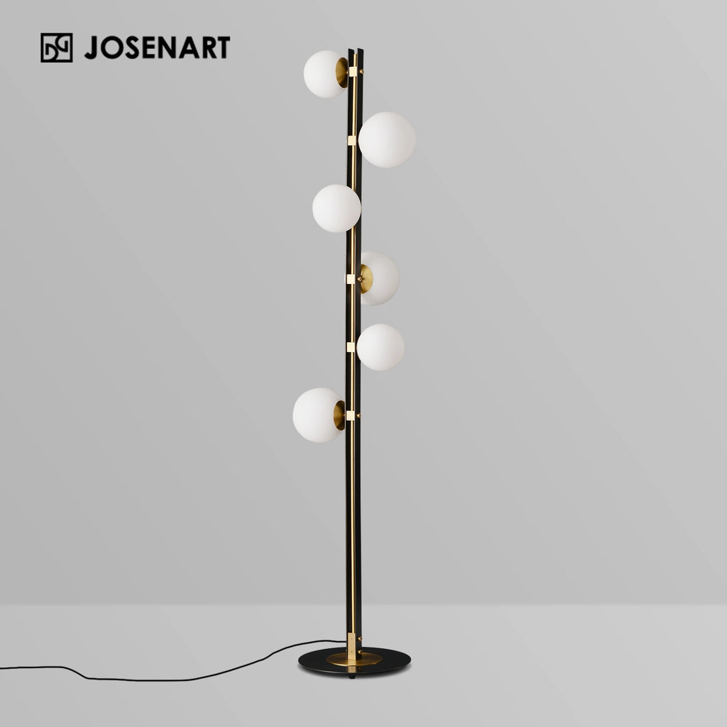 white lamp shades floor light
