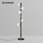 white lamp shades floor light